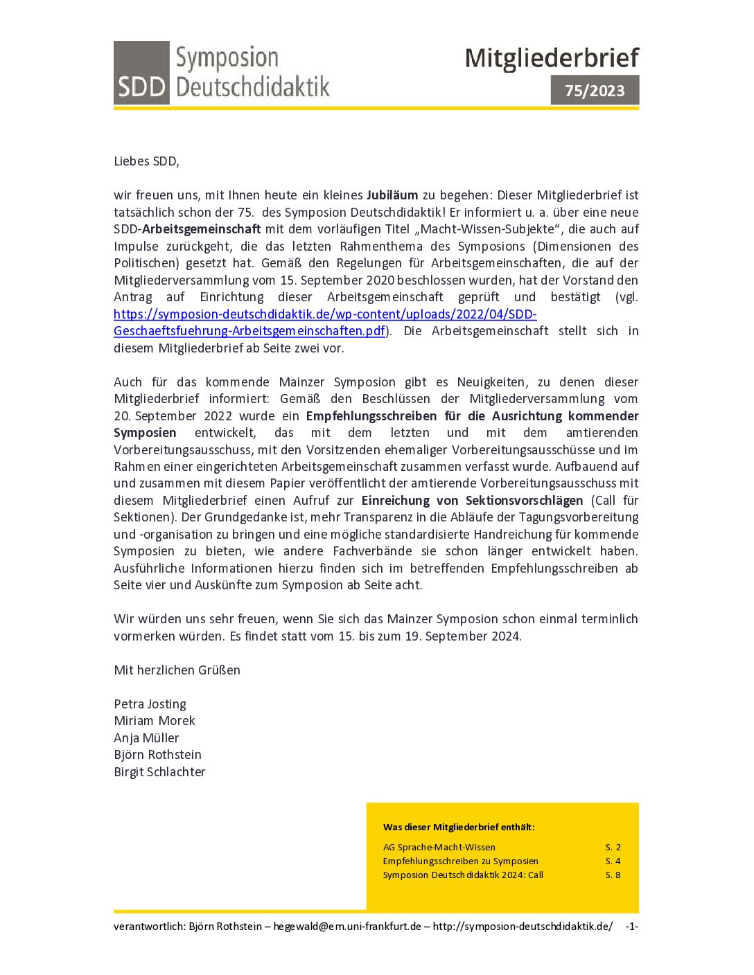 Mitgliederbrief-75 Mitgliederbrief-75