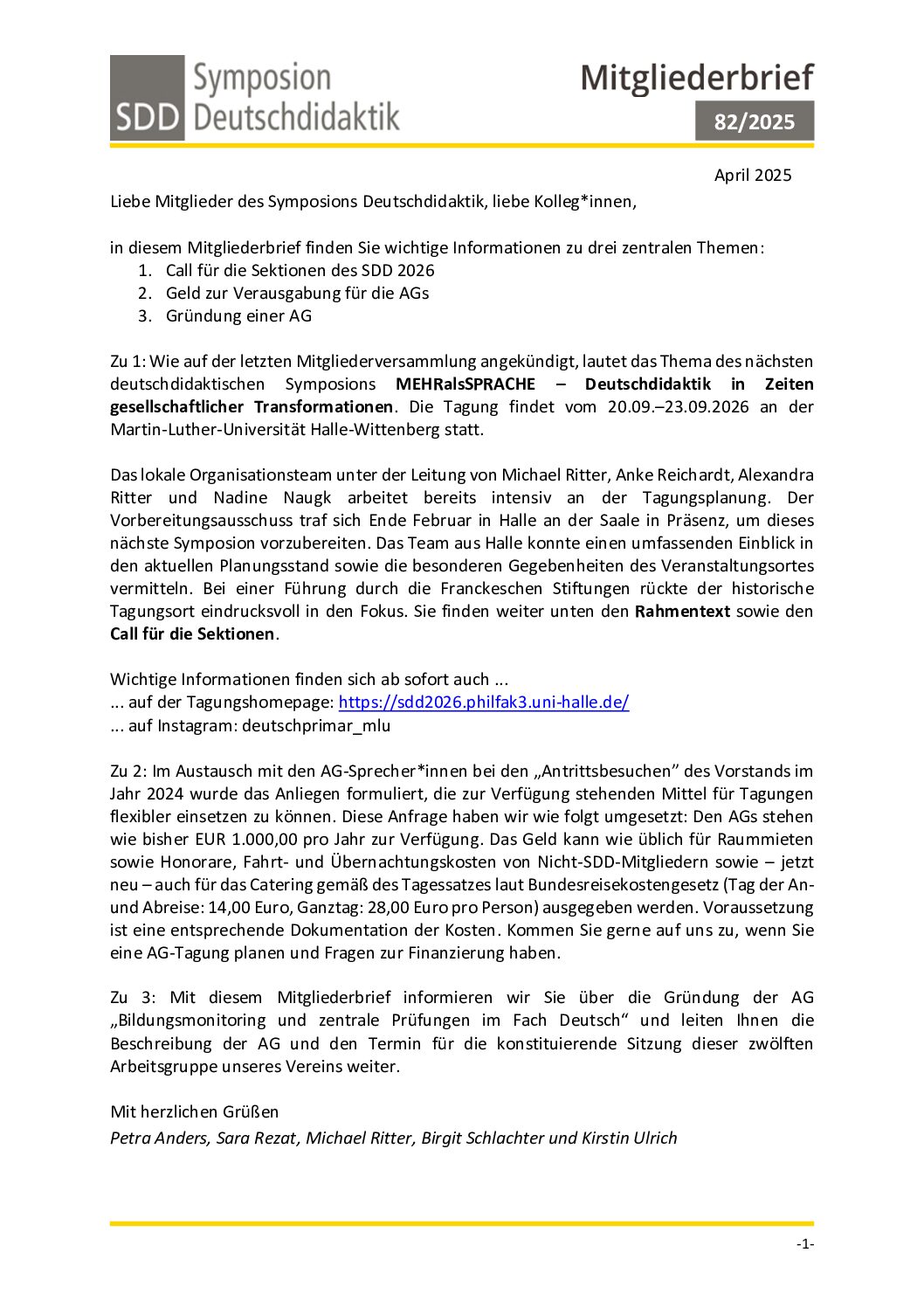 Mitgliederbrief_82_2025 Mitgliederbrief_82_2025