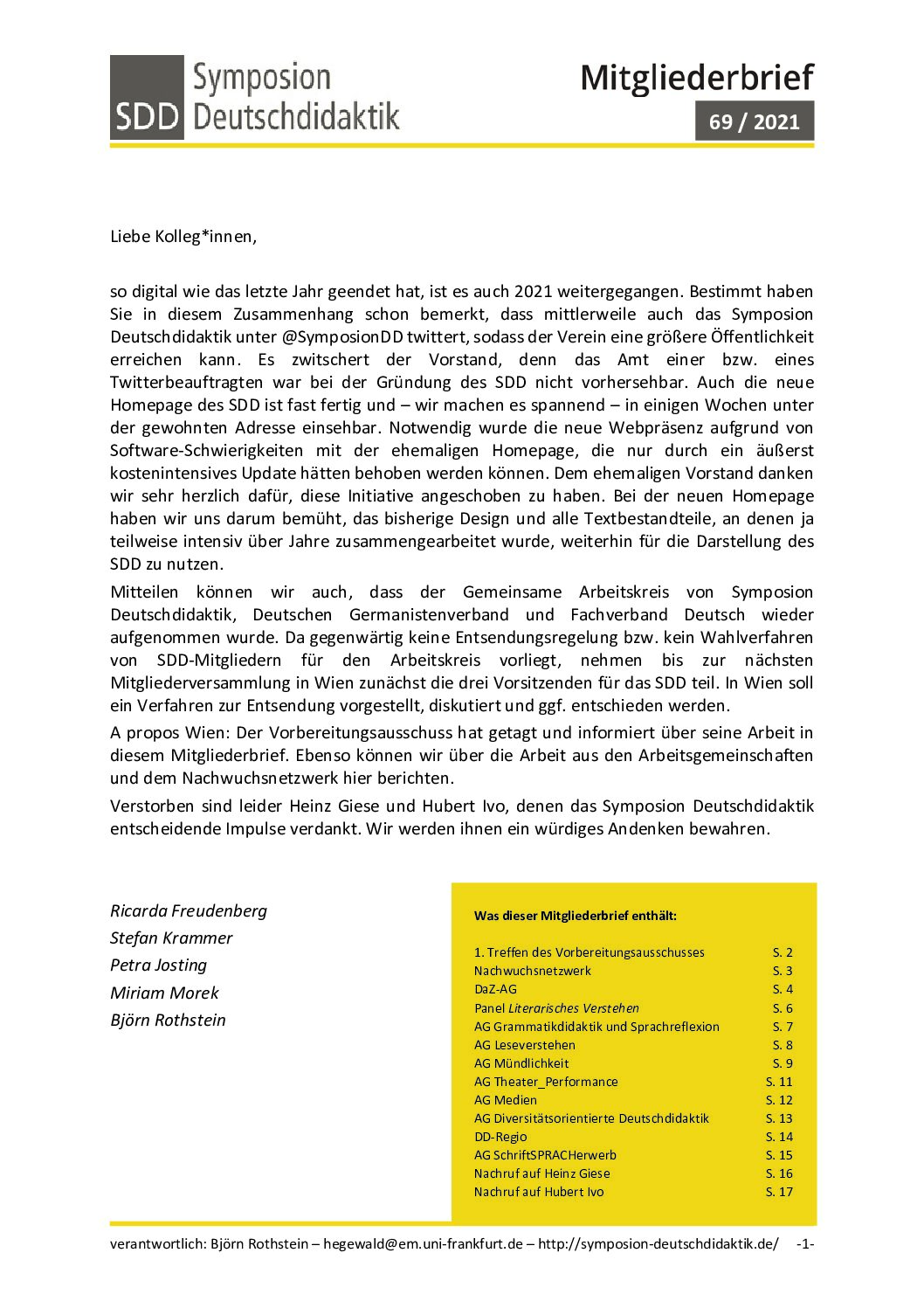 SDD-Mitgliederbrief-69 SDD-Mitgliederbrief-69