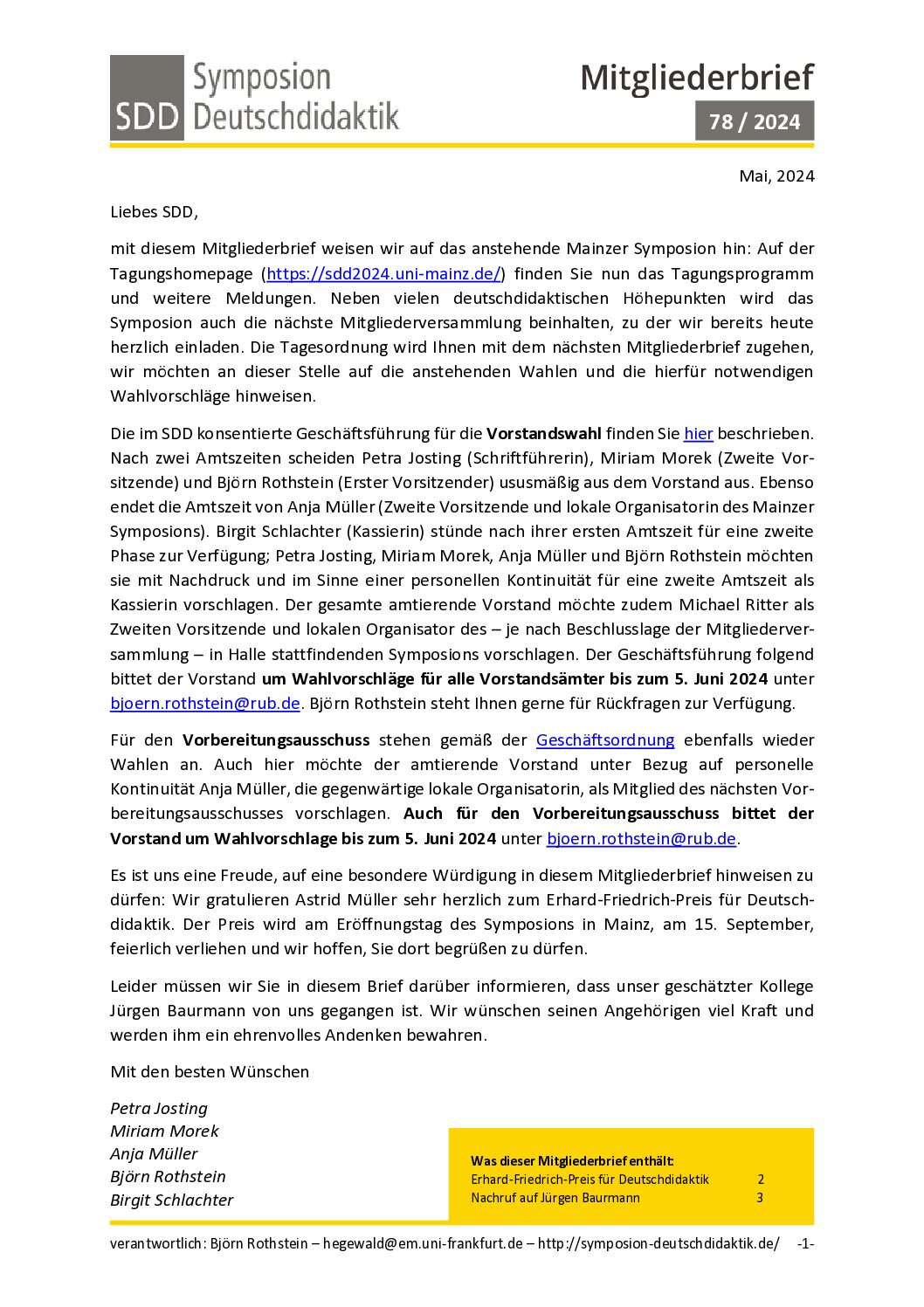 SDD-Mitgliederbrief-78 SDD-Mitgliederbrief-78