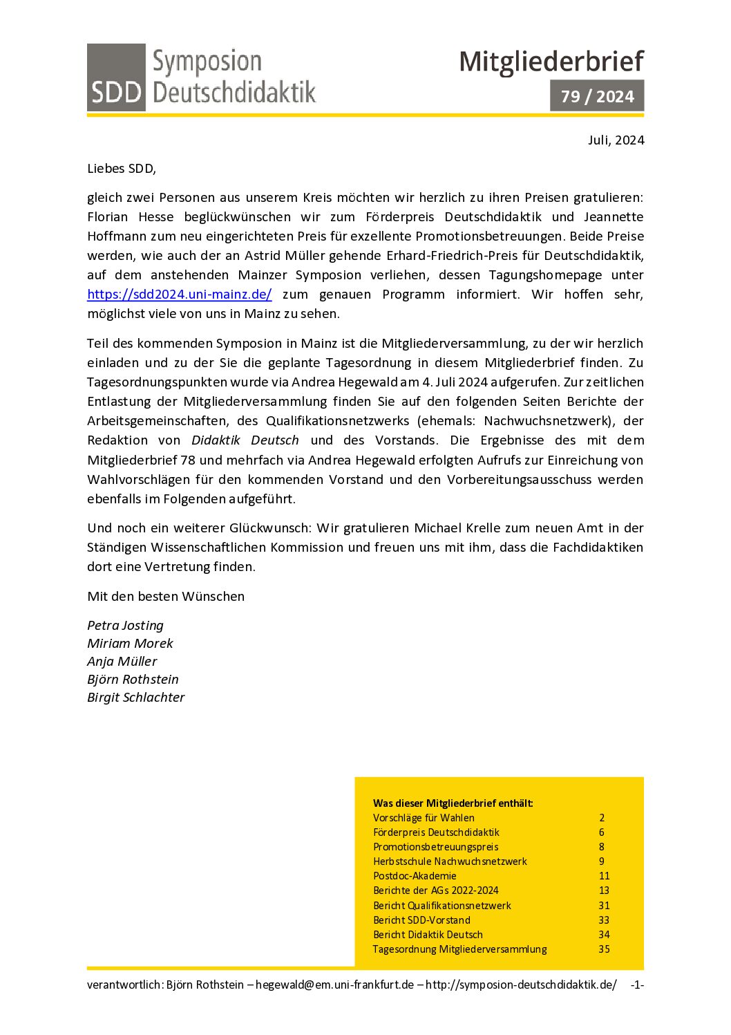 SDD-Mitgliederbrief-79_2024 SDD-Mitgliederbrief-79_2024