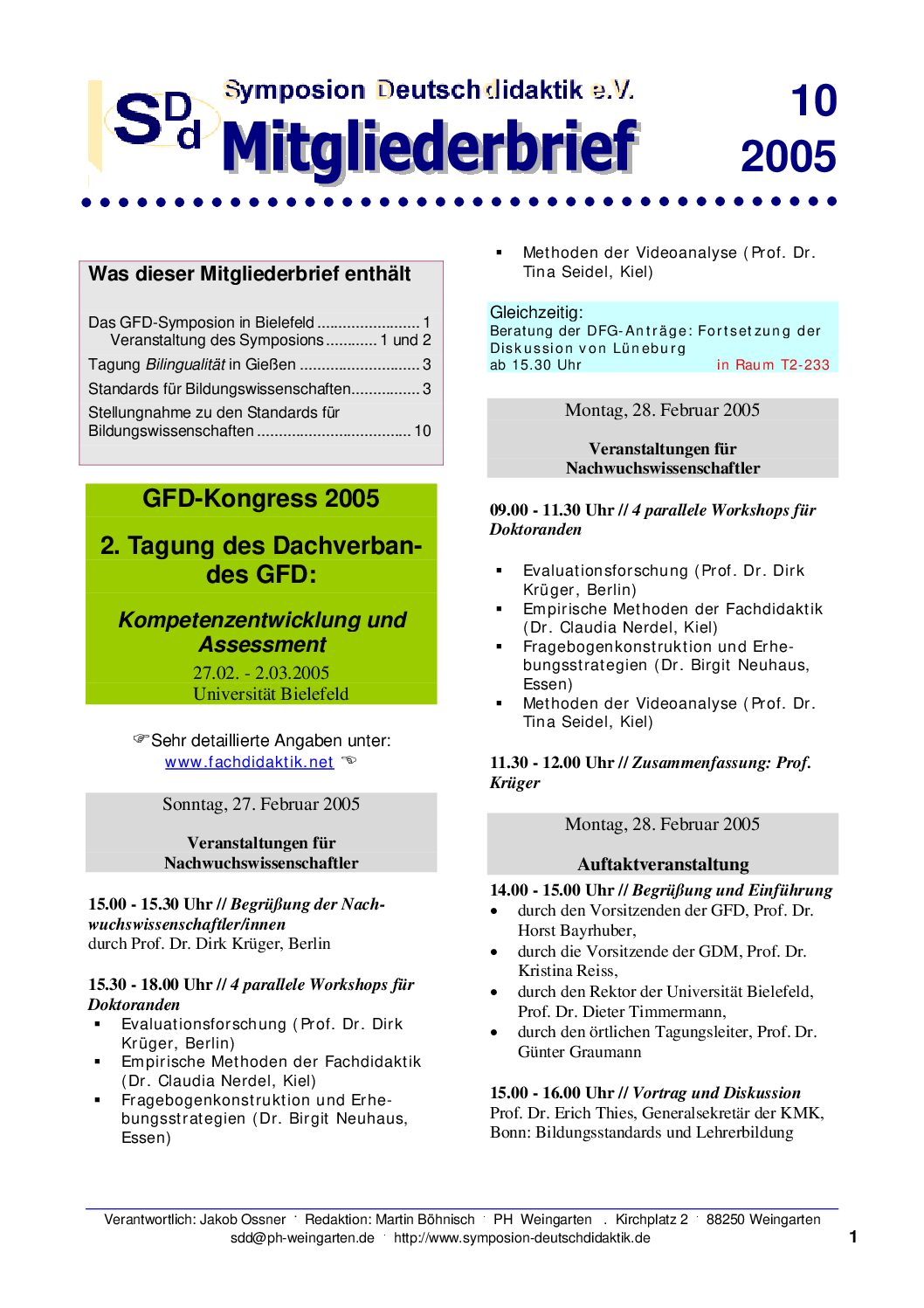 SDD-Symposion-Deutschdidaktik-SDDNewsletter10 SDD-Symposion-Deutschdidaktik-SDDNewsletter10