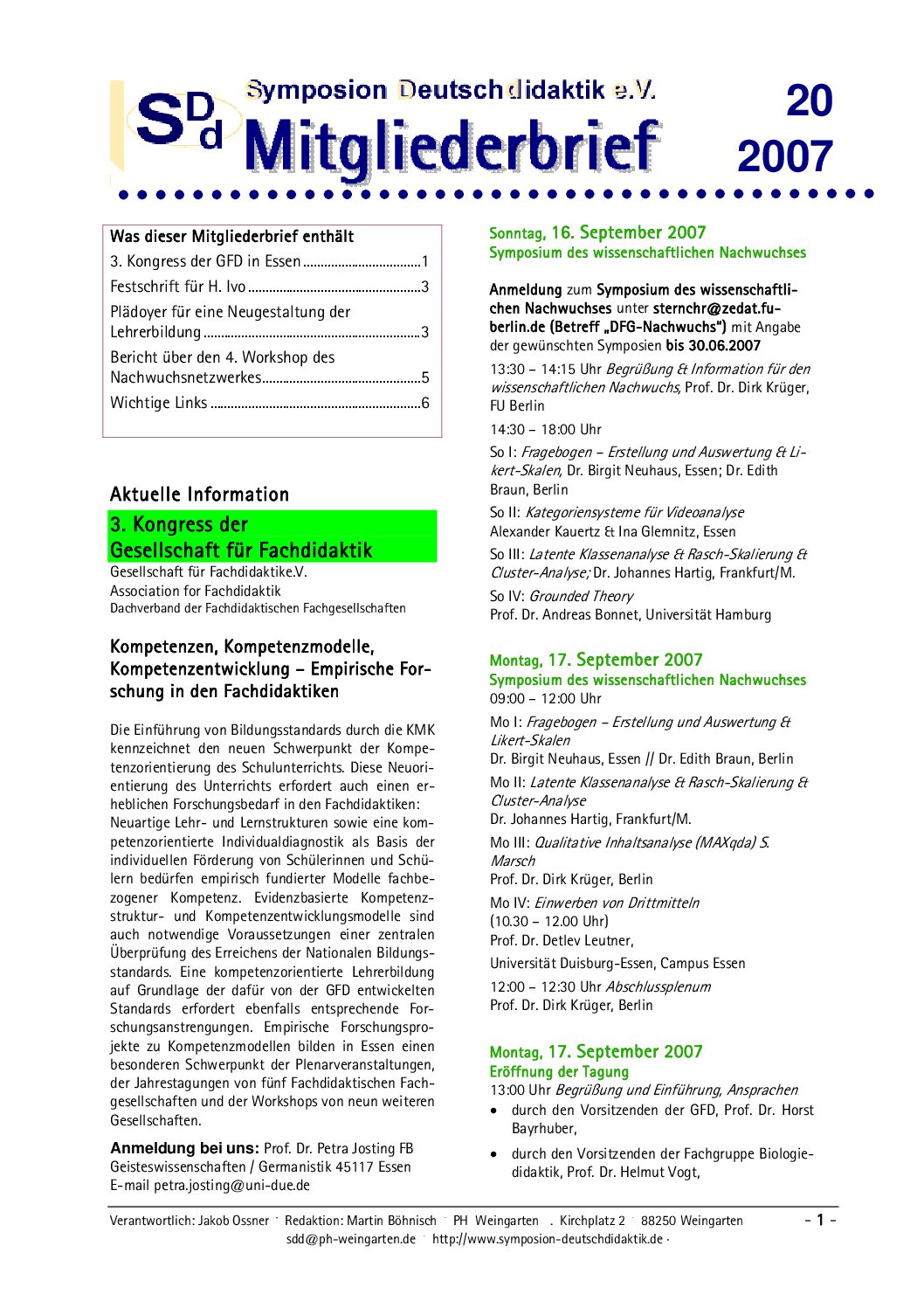 SDD-Symposion-Deutschdidaktik-SDDNewsletter20 SDD-Symposion-Deutschdidaktik-SDDNewsletter20