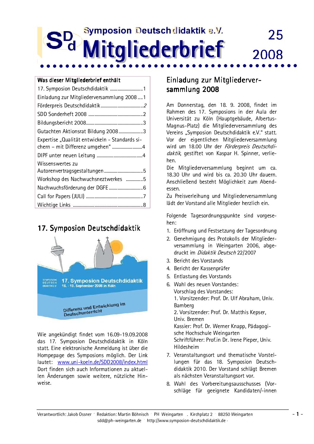SDD-Symposion-Deutschdidaktik-SDDNewsletter25 SDD-Symposion-Deutschdidaktik-SDDNewsletter25