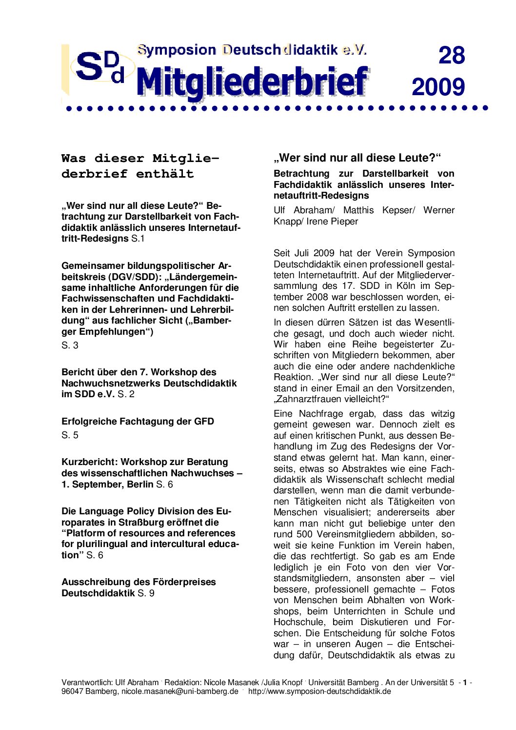 SDD-Symposion-Deutschdidaktik-SDDNewsletter28 SDD-Symposion-Deutschdidaktik-SDDNewsletter28