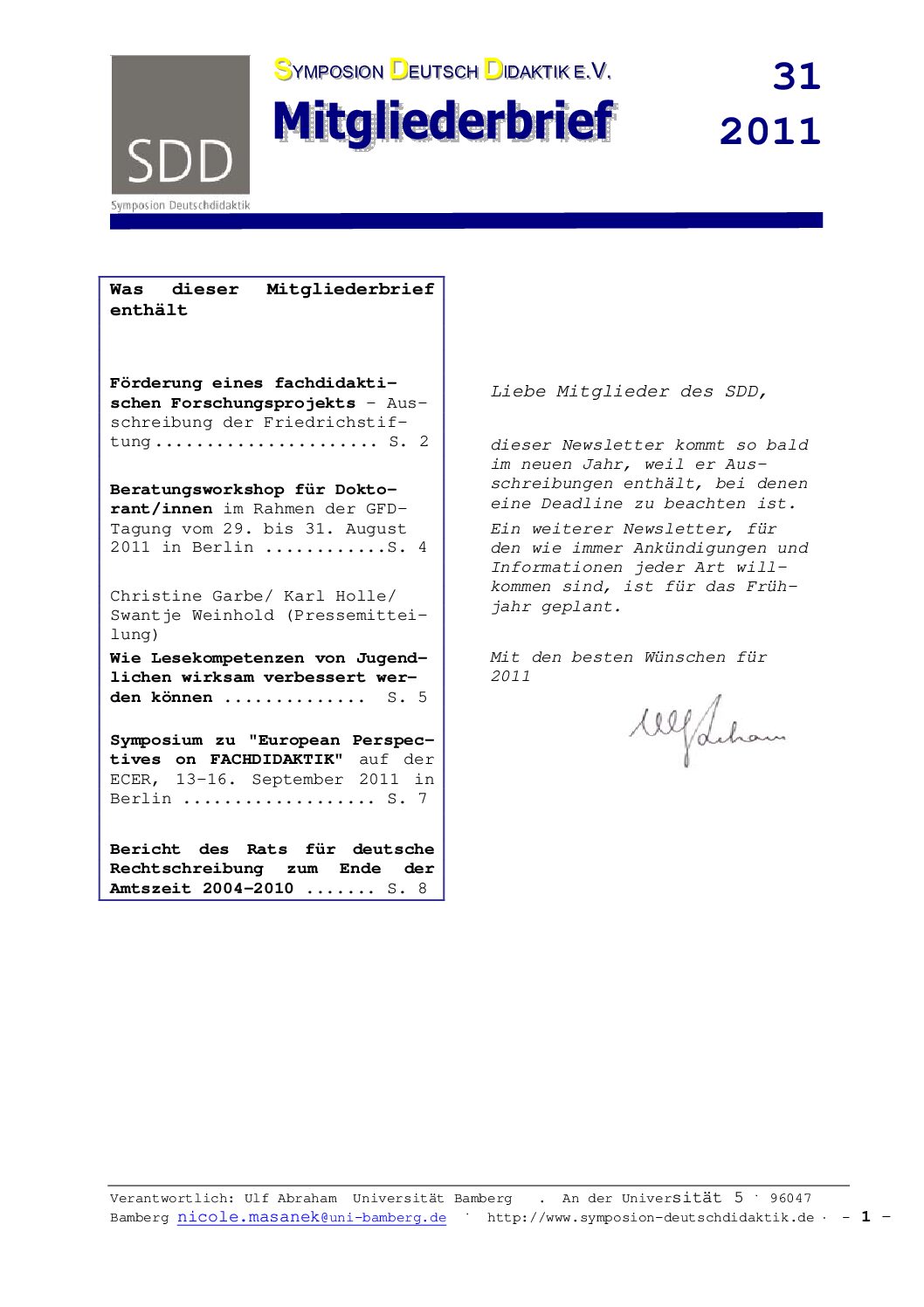 SDD-Symposion-Deutschdidaktik-SDDNewsletter31 SDD-Symposion-Deutschdidaktik-SDDNewsletter31