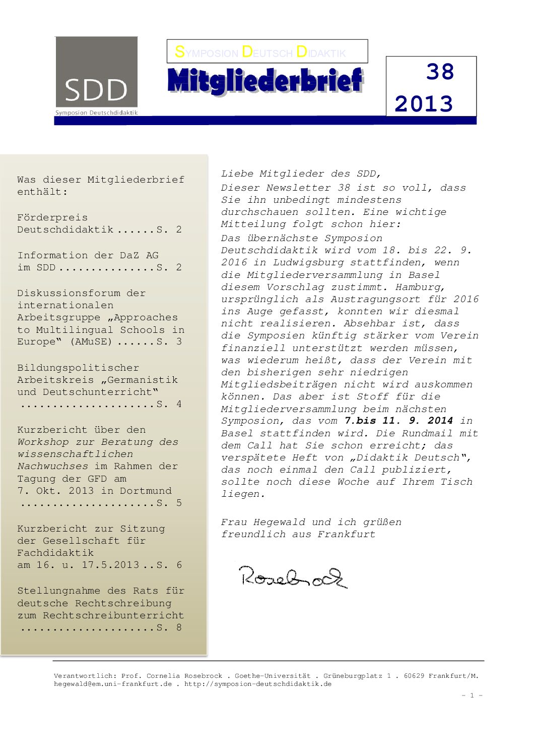 SDD-Symposion-Deutschdidaktik-SDDNewsletter38 SDD-Symposion-Deutschdidaktik-SDDNewsletter38