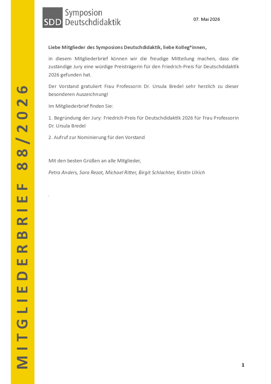Mitgliederbrief_88_2026 Mitgliederbrief_88_2026